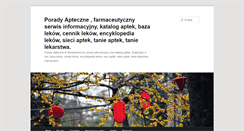 Desktop Screenshot of poradyapteczne.pl