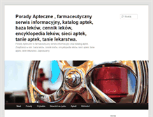 Tablet Screenshot of poradyapteczne.pl